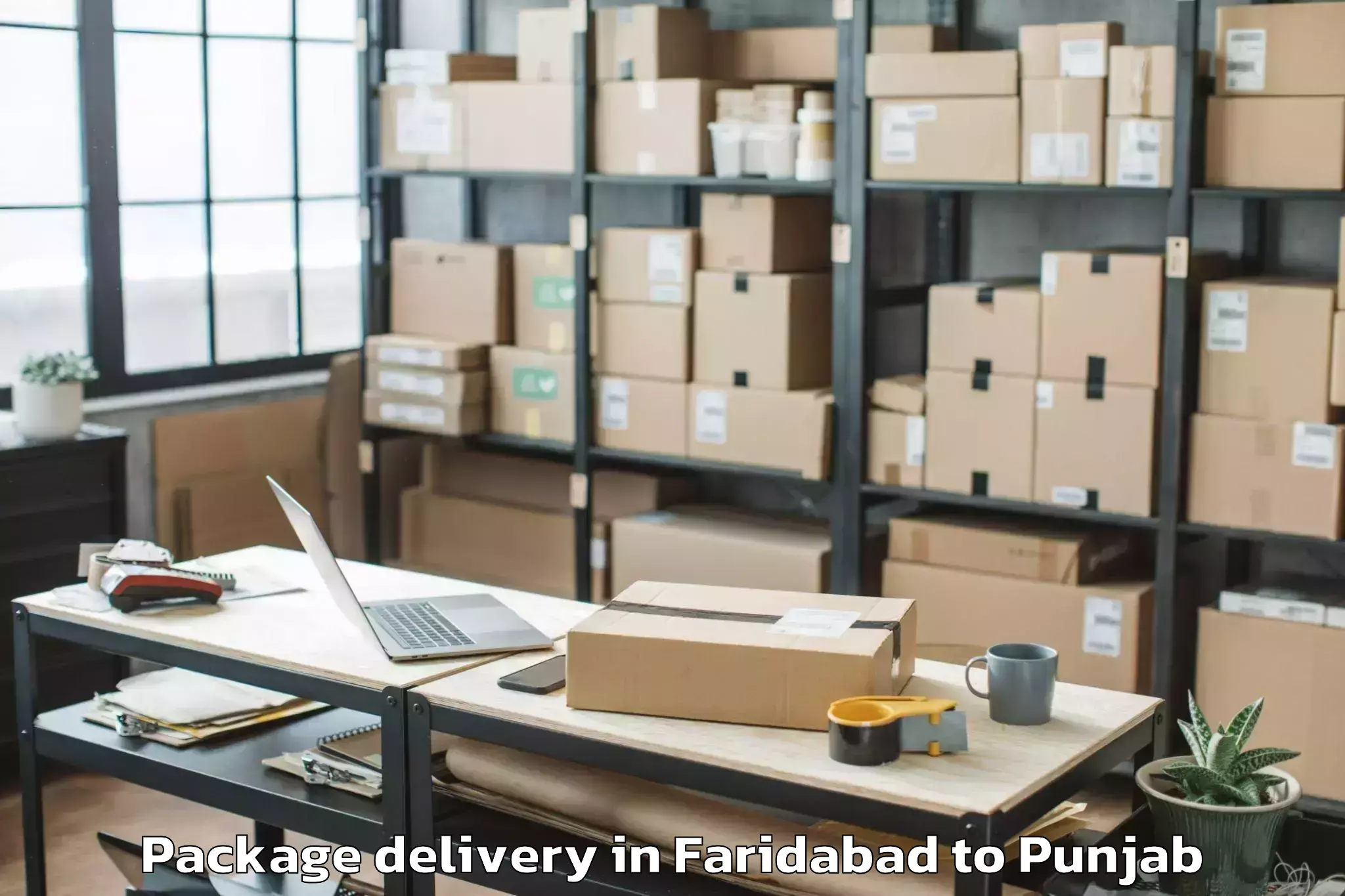 Easy Faridabad to Vr Ambarsar Mall Package Delivery Booking